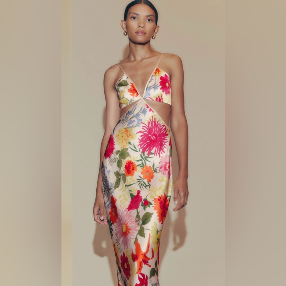 Reformation Poppies Silk dress